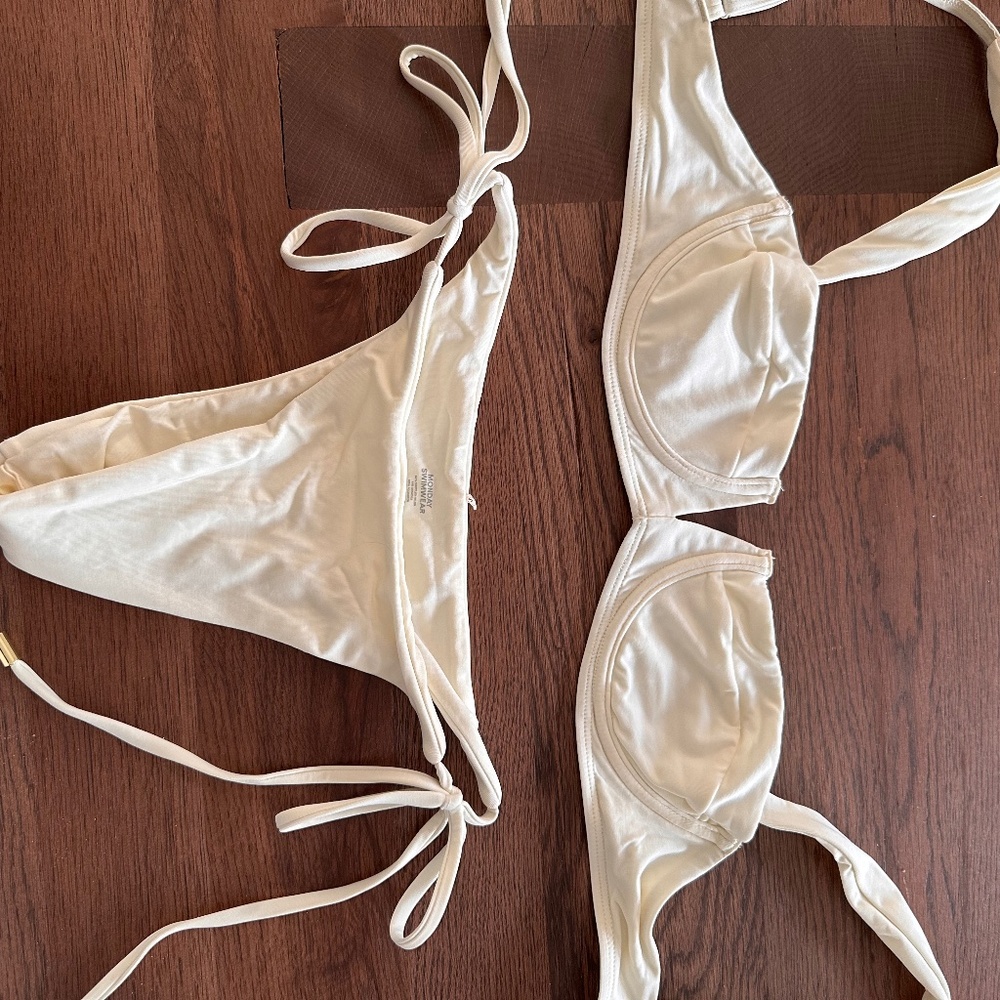 Monday Swimwear Cream Bikini Set